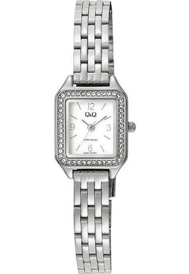 Zegarek damski QQ Q26C-001P srebrny. Kolor: srebrny