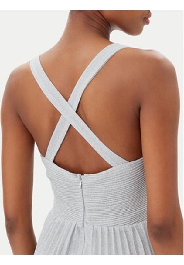 Artigli Sukienka wieczorowa ACAB002188 Srebrny Regular Fit. Kolor: srebrny. Materiał: syntetyk. Styl: wizytowy