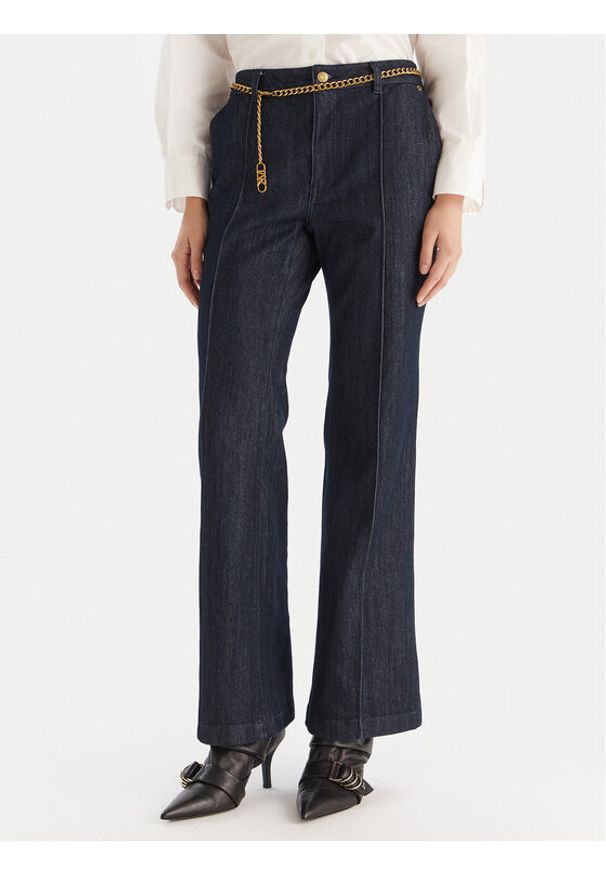MICHAEL Michael Kors Jeansy MF590HRM24 Granatowy Bootcut Fit. Kolor: niebieski