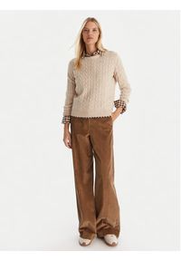Robe di Kappa Sweter Jolie 65116CW Beżowy Regular Fit. Kolor: beżowy. Materiał: wełna #5