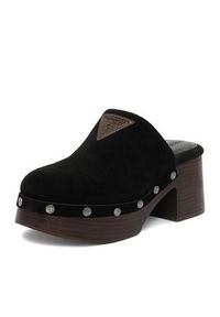 Guess Jeans Klapki EO-JDGJ66-4 Czarny. Kolor: czarny. Materiał: skóra, zamsz #7