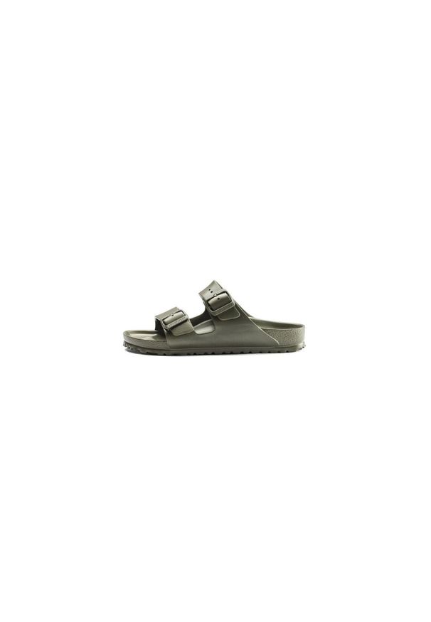 Klapki męskie Birkenstock Arizona Eva. Zapięcie: bez zapięcia. Kolor: zielony, wielokolorowy, brązowy. Materiał: materiał, syntetyk. Szerokość cholewki: normalna. Sport: turystyka piesza