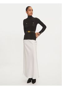 Elisabetta Franchi Golf MK-11B-46E2-V890 Czarny Slim Fit. Typ kołnierza: golf. Kolor: czarny. Materiał: syntetyk, wiskoza #5