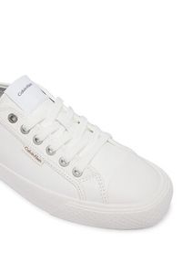 Calvin Klein Trampki Vulc Lace Up Low Lth HW0HW03077 Biały. Kolor: biały. Materiał: skóra #2