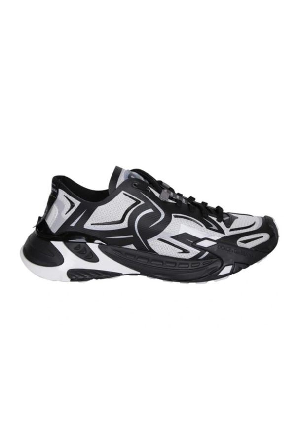 Dolce and Gabbana - DOLCE & GABBANA Czarne sneakersy Fast, Rozmiar 45. Kolor: czarny