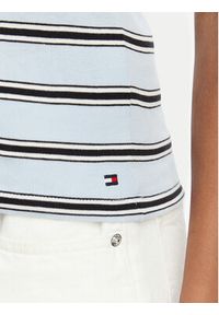 TOMMY HILFIGER - Tommy Hilfiger T-Shirt Multistripe WW0WW50025 Niebieski Slim Fit. Kolor: niebieski. Materiał: bawełna #5