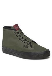 Globe Sneakersy Gillette Mid GBGILLM Khaki. Kolor: brązowy. Materiał: materiał #3