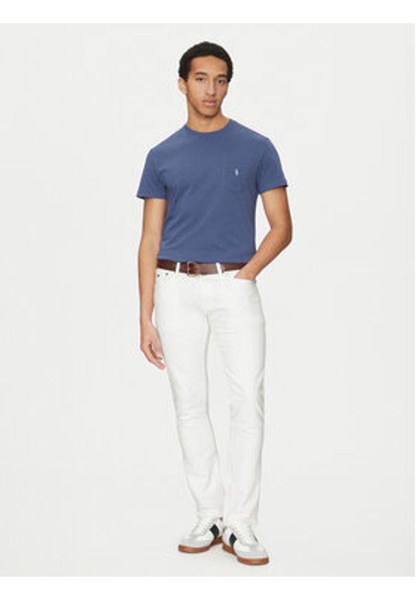 Polo Ralph Lauren T-Shirt 710704248257 Granatowy Classic Fit. Typ kołnierza: polo. Kolor: niebieski. Materiał: bawełna
