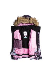 Roxy - Kurtka snowboardowa dziecięca ROXY Jet Ski Girl. Kolor: czarny. Sezon: zima. Sport: snowboard