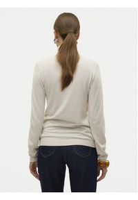 Vero Moda Golf Iris 10320450 Beżowy Slim Fit. Typ kołnierza: golf. Kolor: beżowy. Materiał: syntetyk, wiskoza #6