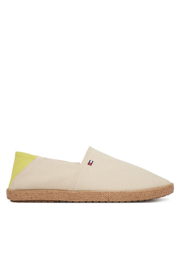 TOMMY HILFIGER - Tommy Hilfiger Espadryle Core Hilfiger Espadrille Textile FM0FM05792 Beżowy. Kolor: beżowy. Materiał: materiał