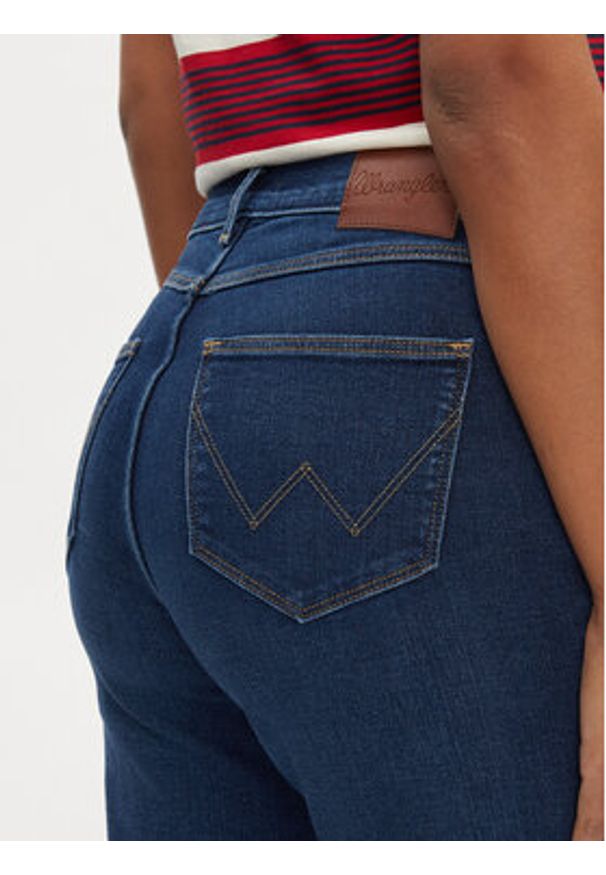Wrangler Jeansy 112351051 Niebieski Straight Fit. Kolor: niebieski