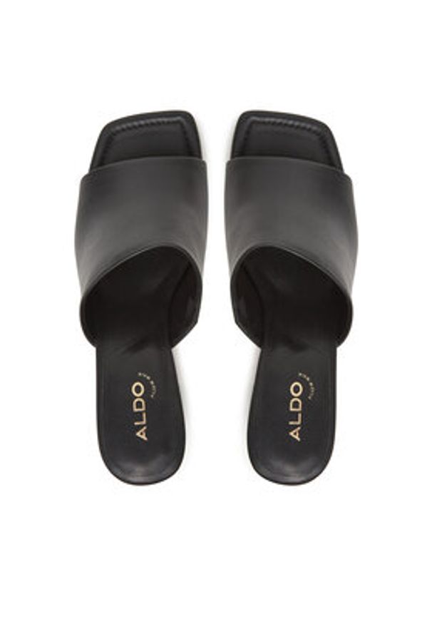 Aldo Klapki Meshka 13768257 Czarny. Kolor: czarny. Materiał: skóra