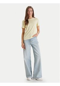 Calvin Klein Jeans T-Shirt Monogram LV047B224G Żółty Regular Fit. Kolor: żółty. Materiał: bawełna #4