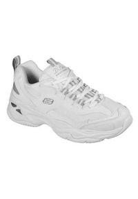 skechers - Buty do chodzenia damskie Skechers Dlites 40. Zapięcie: sznurówki. Kolor: biały. Materiał: materiał, syntetyk. Szerokość cholewki: normalna. Sport: turystyka piesza