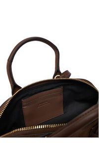 Pinko - PINKO Torebka Bowling Bag Baguette AI 25-26 PLTT 105334 A2JH Brązowy. Kolor: brązowy. Materiał: skórzane, zamszowe #4