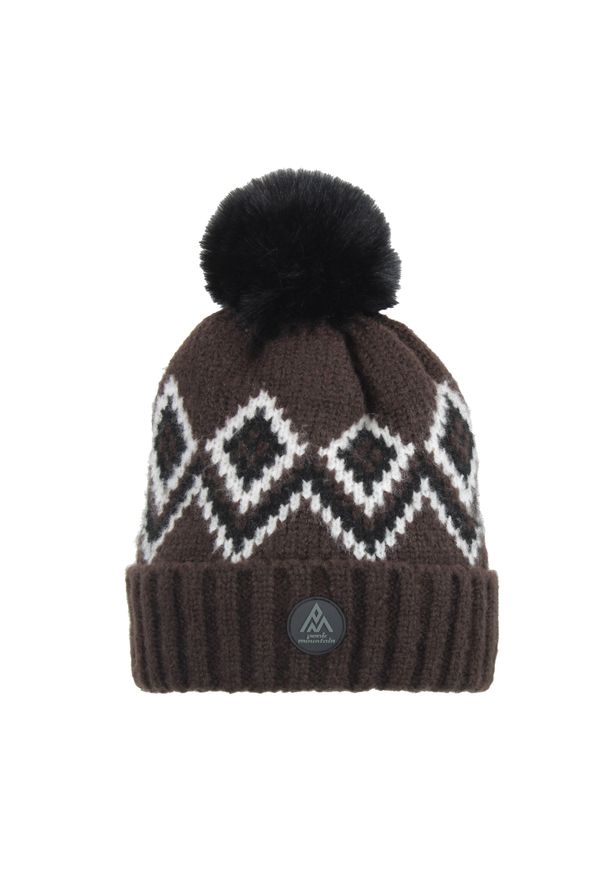 PEAK MOUNTAIN - Czapka Peak Mountain Monceau. Kolor: brązowy. Sezon: zima. Styl: sportowy