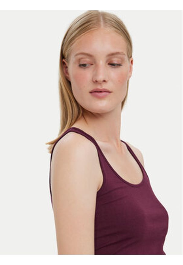 Vero Moda Top Maxi 10185110 Fioletowy Regular Fit. Kolor: fioletowy. Materiał: bawełna