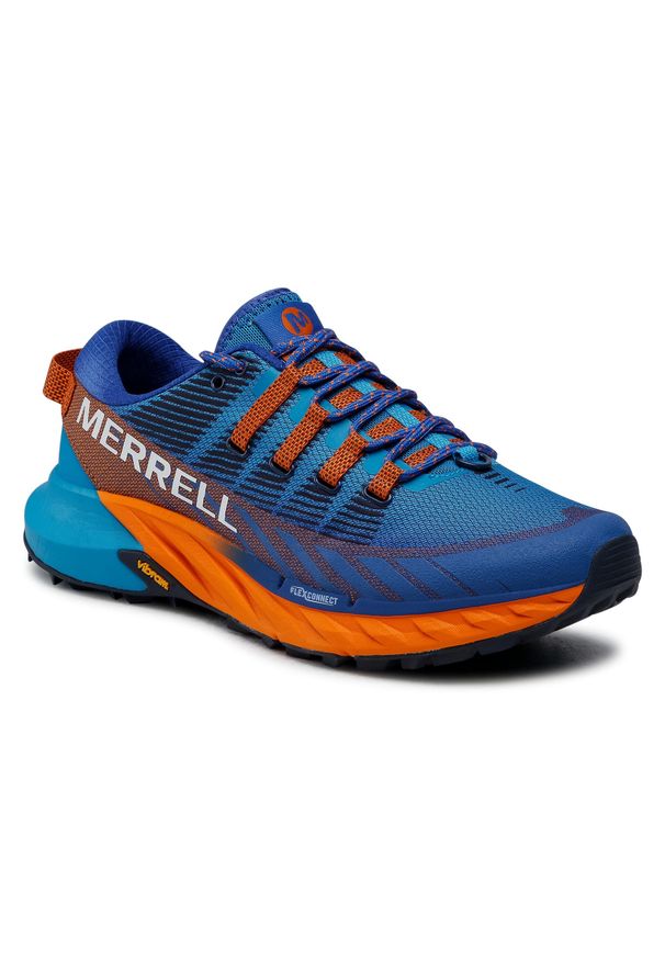 Buty Merrell Agility Peak 4 J135111 Tahoe. Kolor: niebieski. Materiał: materiał