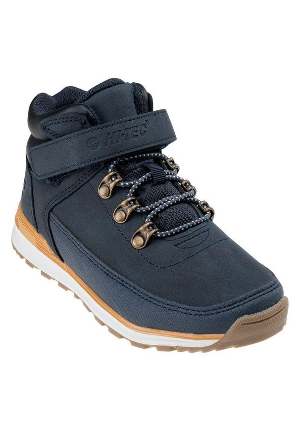 Hi-tec - Buty Dziecięce Średnia Wysokość Herlen. Kolor: niebieski. Sport: turystyka piesza