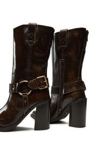 Bronx Botki Mya-Mae 34330-OS 3788 Brązowy. Kolor: brązowy. Materiał: skóra #5