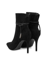Eva Minge Botki EO-EVA-H1092-1 Czarny. Kolor: czarny. Materiał: zamsz, skóra #4
