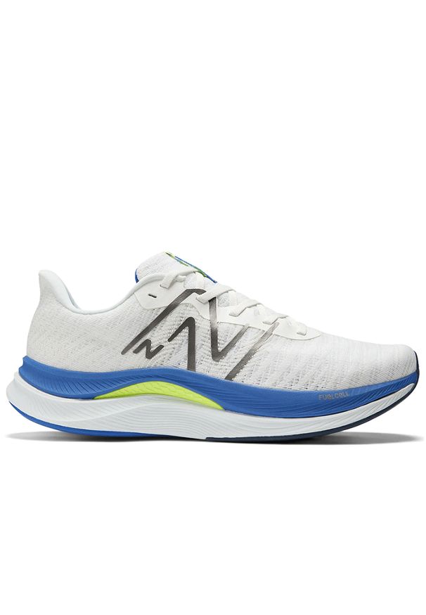 Buty New Balance FuelCell Propel v4 MFCPRCW4 - białe. Okazja: na co dzień. Kolor: biały. Materiał: syntetyk, guma. Szerokość cholewki: normalna. Sport: fitness, bieganie