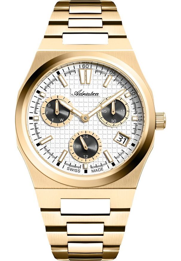 Zegarek Adriatica Zegarek męski Adriatica A8326.1113QF złoty. Kolor: złoty