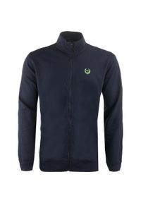 GLENMUIR - Bluza męska granatowa 5XL - Komfort i Styl. Kolor: niebieski. Materiał: poliester, bawełna. Sport: piłka nożna