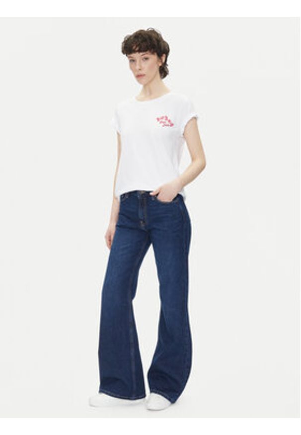 Pepe Jeans Jeansy PL204734 Niebieski Flare Fit. Kolor: niebieski