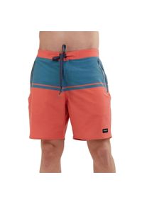 FUNDANGO - Szorty plażowe męskie Morris Boardshort. Okazja: na plażę. Kolor: czerwony, niebieski, wielokolorowy