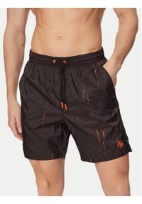 Guess Szorty kąpielowe F6GT18 WN352 Czarny Regular Fit. Kolor: czarny. Materiał: syntetyk #1