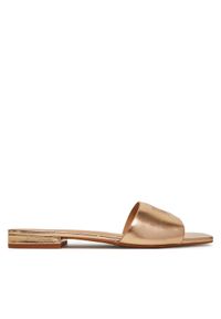 Lauren Ralph Lauren - LAUREN RALPH LAUREN Klapki Everley 802970531001 Złoty. Kolor: złoty. Materiał: skóra