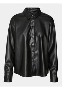 Vero Moda Koszula Sof 10300009 Czarny Regular Fit. Kolor: czarny. Materiał: syntetyk