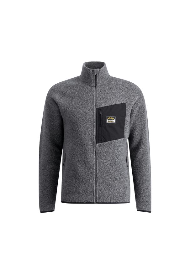 LUNDHAGS - Polar LundHags Flok Wool. Kolor: szary. Materiał: polar. Sport: turystyka piesza