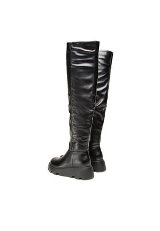 Jenny Fairy Muszkieterki HX85310-2 Czarny. Kolor: czarny. Materiał: skóra