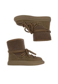 DeeZee Śniegowce DZ-AW08 Khaki. Kolor: brązowy. Materiał: materiał #7