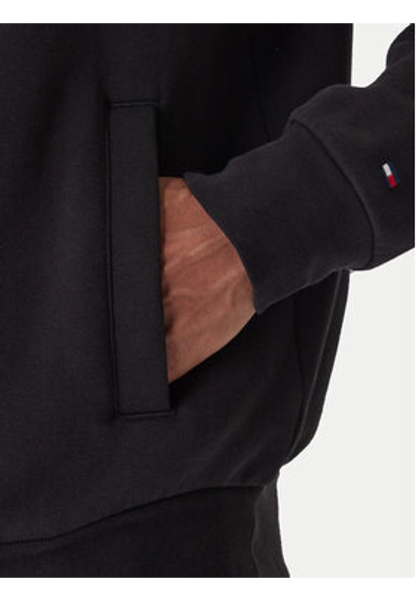 TOMMY HILFIGER - Tommy Hilfiger Bluza Arch Stand MW0MW41425 Czarny Regular Fit. Kolor: czarny. Materiał: bawełna