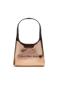 Calvin Klein Jeans Torebka Sculpted Arc Shoulderbag22 Monof K60K611861 Różowy. Kolor: różowy. Materiał: skórzane