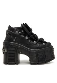 Botki NEW ROCK. Kolor: czarny. Styl: rockowy