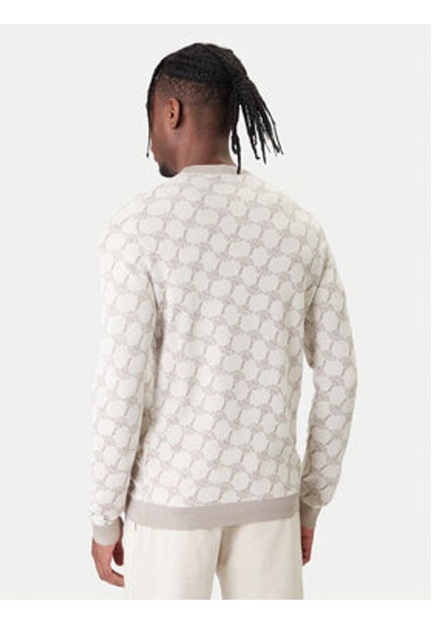 JOOP! Sweter 13Ravorono 10100436 30102137 Écru Regular Fit. Materiał: bawełna
