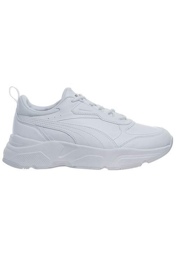 Buty Puma Cassia SL, Kobiety. Kolor: biały. Materiał: guma, syntetyk, materiał, tkanina, skóra ekologiczna. Sport: turystyka piesza