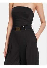 Elisabetta Franchi Kombinezon TU05152E2 110 Czarny Regular Fit. Kolor: czarny. Materiał: syntetyk