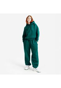 Decathlon - Spodnie damskie Elementals. Kolor: zielony. Materiał: poliester, bawełna, materiał #2