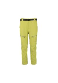 Bergson - Spodnie trekkingowe męskie Tromso2 stretch zipp-off. Kolor: zielony, wielokolorowy, żółty. Sport: turystyka piesza