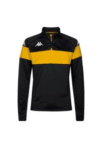 Bluza Kappa Dovare. Kolor: czarny, wielokolorowy, żółty. Sport: fitness