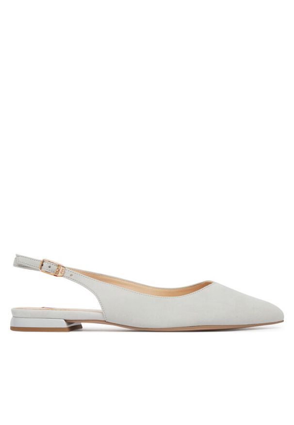 HÖGL Baleriny 0-180102-38000 Szary. Kolor: szary. Materiał: zamsz, skóra