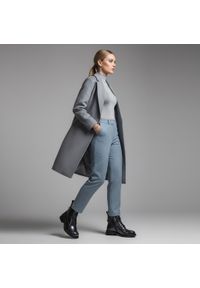 Niebieskie Botki S.Barski Ocieplane Buty Damskie. Okazja: na co dzień. Zapięcie: sznurówki. Kolor: niebieski. Obcas: na obcasie. Styl: klasyczny, casual. Wysokość obcasa: średni #10