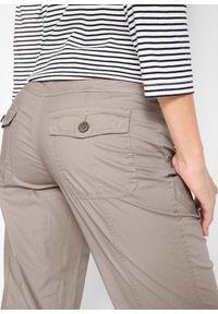 bonprix - Spodnie bojówki 3/4 ze stretchem. Kolor: szary #3