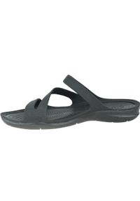 Damskie Klapki basenowe Crocs Swiftwater (W) Black - 203998-060 34-35. Kolor: czarny, zielony, brązowy, wielokolorowy. Materiał: syntetyk. Styl: sportowy #2